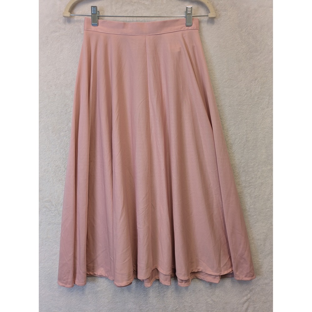 Vintage City Girl Juniors‎ Size 9 Pink A-Line Midi Skirt